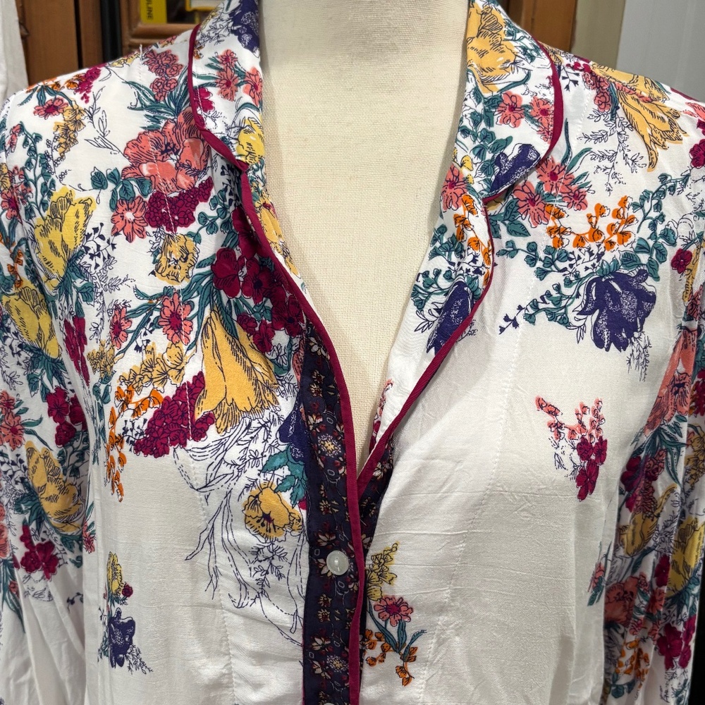 Anthropologie x Floreat Sweet Dreams Pajama Set, Size Medium - Picture 4 of 16